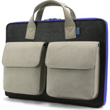M.R.K.T. Frank Laptop Briefcase | Black/Stone Grey 325502D