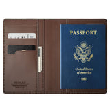 Nomad Traditional Passport Wallet Rustic Brown