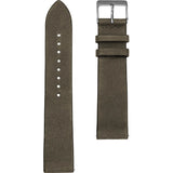 Sternglas Vintage Leather Strap 20mm | Natogreen Silver