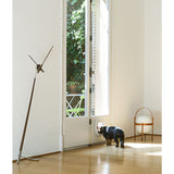 Nomon Pisa N Floor Clock | Steel/Chromed Brass/Walnut