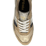 Gola Women's Eclipse Mode Trainers Sneakers | Gold/Cheetah/Multi