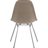 NyeKoncept Mid Century Classroom Side Chair | Light Sand/Nickel 331001CL1