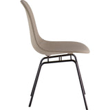 NyeKoncept Mid Century Classroom Side Chair | Light Sand/Gunmetal 331001CL3