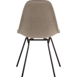 NyeKoncept Mid Century Classroom Side Chair | Light Sand/Gunmetal 331001CL3