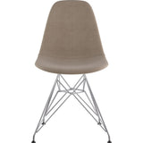 NyeKoncept Mid Century Eiffel Side Chair | Light Sand/Nickel 331001EM1