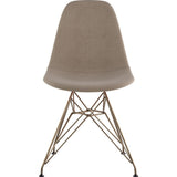 NyeKoncept Mid Century Eiffel Side Chair | Light Sand/Brass 331001EM2