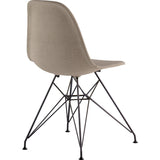 NyeKoncept Mid Century Eiffel Side Chair | Light Sand/Gunmetal 331001EM3
