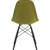 NyeKoncept Mid Century Dowel Side Chair | Avocado Green/Gunmetal 331002EW3