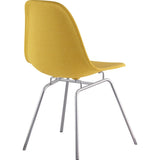 NyeKoncept Mid Century Classroom Side Chair | Papaya Yellow/Nickel 331003CL1