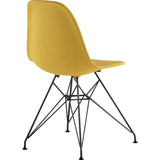 NyeKoncept Mid Century Eiffel Side Chair | Papaya Yellow/Gunmetal 331003EM3