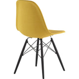 NyeKoncept Mid Century Dowel Side Chair | Papaya Yellow/Gunmetal 331003EW3