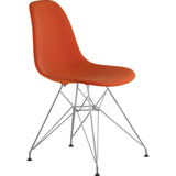 NyeKoncept Mid Century Eiffel Side Chair | Lava Red/Nickel 331004EM1
