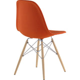 NyeKoncept Mid Century Dowel Side Chair | Lava Red/Nickel 331004EW1