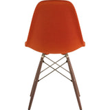 NyeKoncept Mid Century Dowel Side Chair | Lava Red/Brass 331004EW2