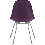 NyeKoncept Mid Century Classroom Side Chair | Plum Purple/Nickel 331005CL1