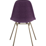 NyeKoncept Mid Century Classroom Side Chair | Plum Purple/Nickel 331005CL1