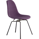 NyeKoncept Mid Century Classroom Side Chair | Plum Purple/Gunmetal 331005CL3