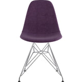 NyeKoncept Mid Century Eiffel Side Chair | Plum Purple/Nickel 331005EM1