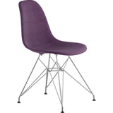 NyeKoncept Mid Century Classroom Side Chair | Plum Purple/Gunmetal 331005CL3