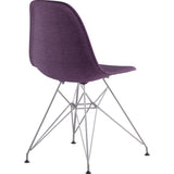 NyeKoncept Mid Century Classroom Side Chair | Plum Purple/Gunmetal 331005CL3