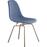 NyeKoncept Mid Century Classroom Side Chair | Dodger Blue/Brass 331006CL2