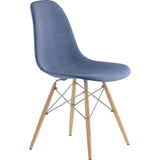 NyeKoncept Mid Century Dowel Side Chair | Dodger Blue/Nickel 331006EW1