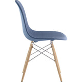 NyeKoncept Mid Century Dowel Side Chair | Dodger Blue/Nickel 331006EW1