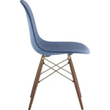 NyeKoncept Mid Century Dowel Side Chair | Dodger Blue/Brass 331006EW2