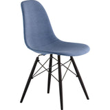 NyeKoncept Mid Century Dowel Side Chair | Dodger Blue/Gunmetal 331006EW3