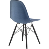 NyeKoncept Mid Century Dowel Side Chair | Dodger Blue/Gunmetal 331006EW3