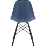 NyeKoncept Mid Century Dowel Side Chair | Dodger Blue/Gunmetal 331006EW3
