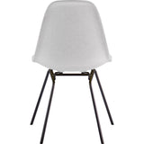 NyeKoncept Mid Century Classroom Side Chair | Glacier White/Gunmetal 331007CL3