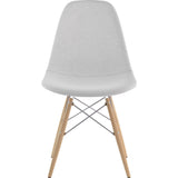 NyeKoncept Mid Century Dowel Side Chair | Glacier White/Nickel 331007EW1