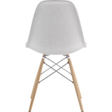 NyeKoncept Mid Century Dowel Side Chair | Glacier White/Nickel 331007EW1