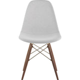 NyeKoncept Mid Century Dowel Side Chair | Glacier White/Brass 331007EW2