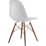 NyeKoncept Mid Century Dowel Side Chair | Glacier White/Brass 331007EW2