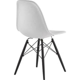 NyeKoncept Mid Century Dowel Side Chair | Glacier White/Gunmetal 331007EW3