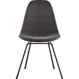 NyeKoncept Mid Century Classroom Side Chair | Charcoal Gray/Gunmetal 331008CL3