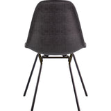 NyeKoncept Mid Century Classroom Side Chair | Charcoal Gray/Gunmetal 331008CL3