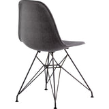 NyeKoncept Mid Century Eiffel Side Chair | Charcoal Gray/Gunmetal 331008EM3