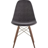 NyeKoncept Mid Century Dowel Side Chair | Charcoal Gray/Brass 331008EW2