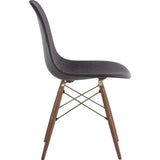 NyeKoncept Mid Century Dowel Side Chair | Charcoal Gray/Brass 331008EW2
