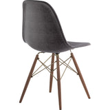 NyeKoncept Mid Century Dowel Side Chair | Charcoal Gray/Brass 331008EW2