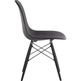 NyeKoncept Mid Century Dowel Side Chair | Charcoal Gray/Gunmetal 331008EW3