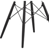 NyeKoncept Mid Century Dowel Side Chair | Charcoal Gray/Gunmetal 331008EW3