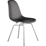 NyeKoncept Mid Century Classroom Side Chair | Milano Black/Nickel 331009CL1