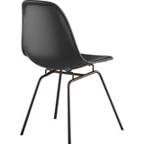 NyeKoncept Mid Century Classroom Side Chair | Milano Black/Gunmetal 331009CL3