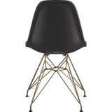 NyeKoncept Mid Century Eiffel Side Chair | Milano Black/Brass 331009EM2