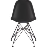 NyeKoncept Mid Century Eiffel Side Chair | Milano Black/Gunmetal 331009EM3