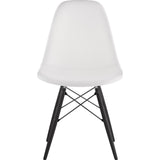NyeKoncept Mid Century Dowel Side Chair | Milano White/Gunmetal 331010EW3